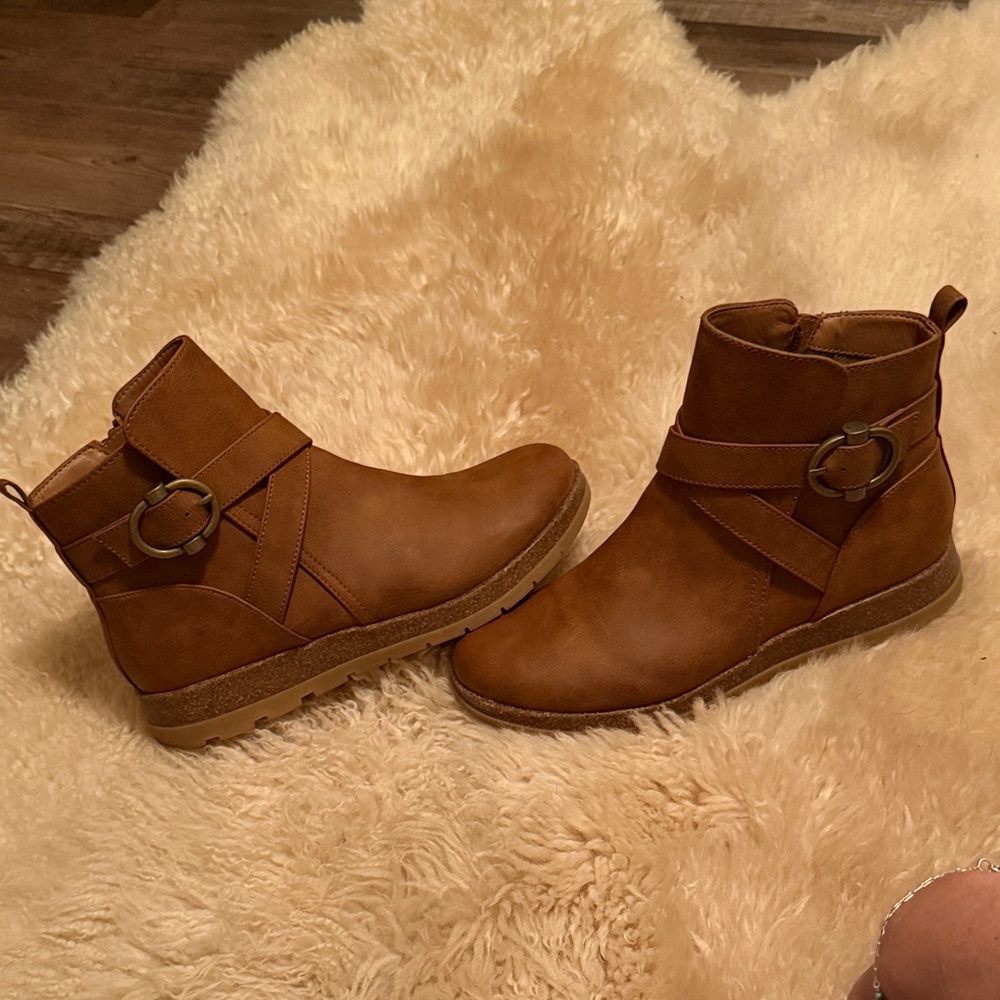 Chic Ankle Boots with Buckle Detail
